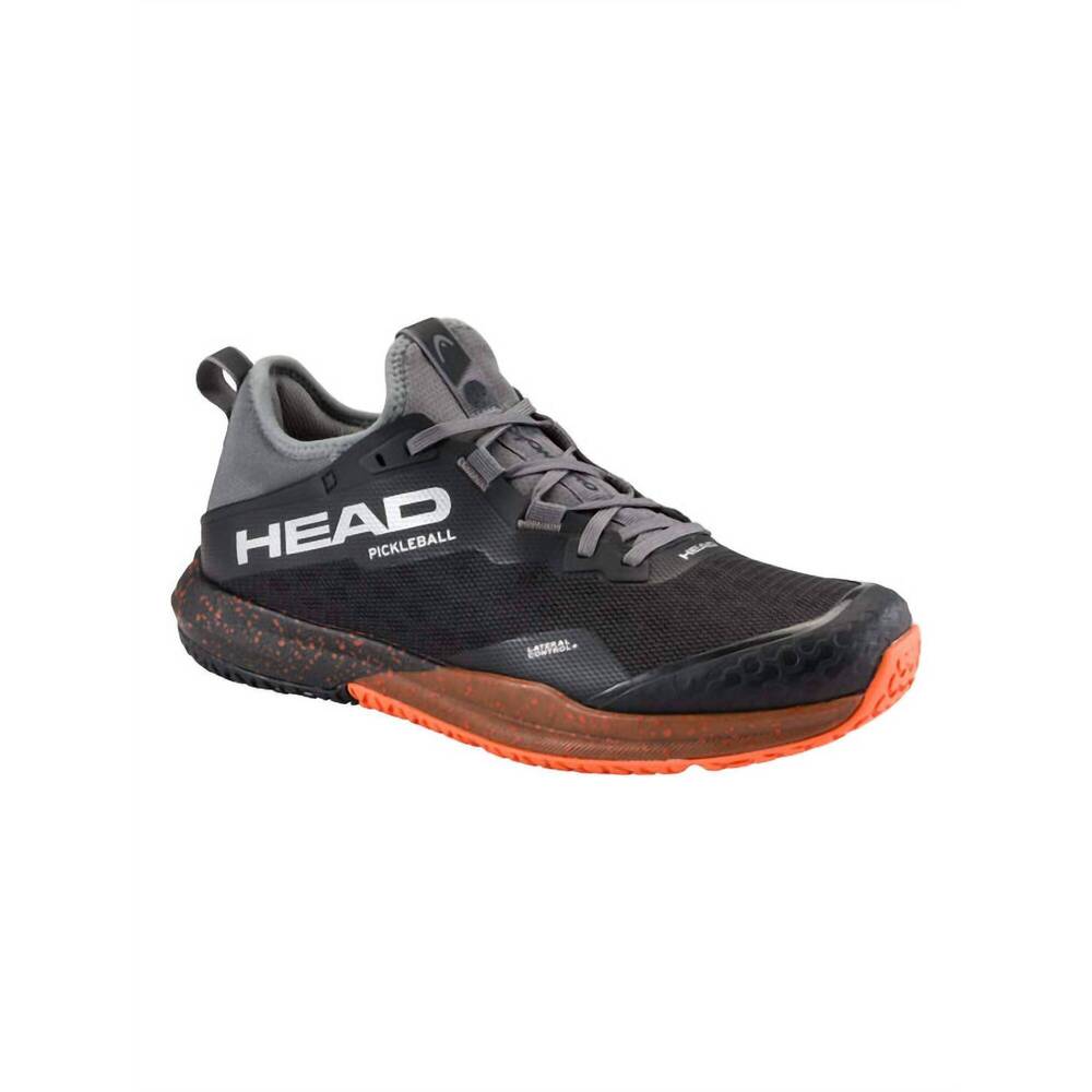 NEW HEAD men's motion pro pickleball shoes in black-orange